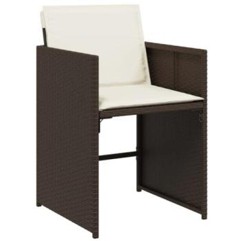 Set de 4 Chaises de Jardin avec Coussins