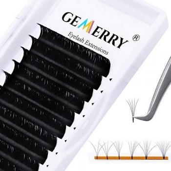 GEMERRY 9mm Easy Fanning Lashes 0.07 D Curl