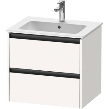 Duravit Ketho.2 Waschtischunterbau für ME by Starck – 610 × 550 × 480 mm, Weiß Supermatt