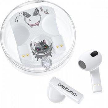 Onikuma T301 Earphones ANC Gaming Bianco