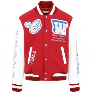 Giacca in lana Rossa Off-White Uomo Taglia 48