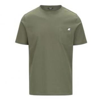 K‑Way Green Pocket Cotton Tee – XL (Men)
