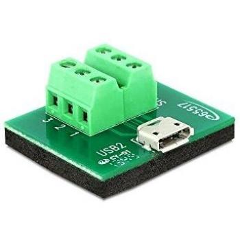 DeLock 6‑Pin‑Klemme für Mikro‑USB-Anschluss – 65517