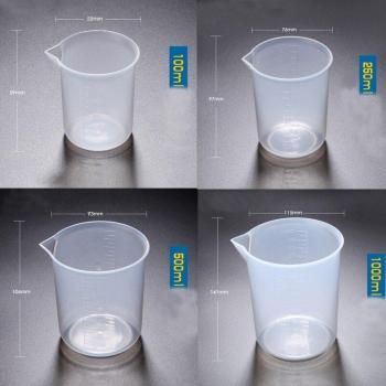 Bécher Polyprop 4‑Pack – Mesure Alimentaire 100/250/500/1000 ml