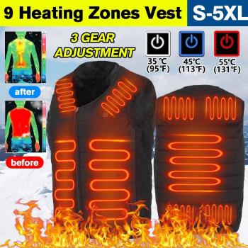 Thick Heated Vest for Camping and Skiing