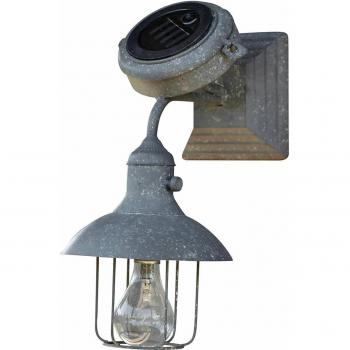 Lanterne murale solaire Anniviers gris vieilli