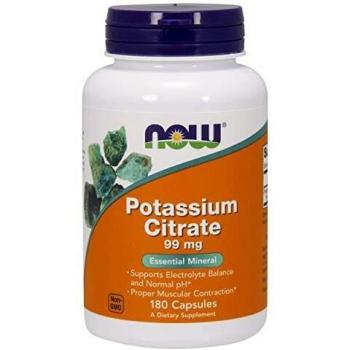 NOW Foods Potassium Citrate 99mg Cápsulas 180
