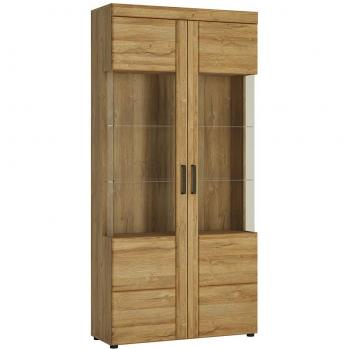 Cortina Tall Wide 2 Door Glazed Display Cabinet