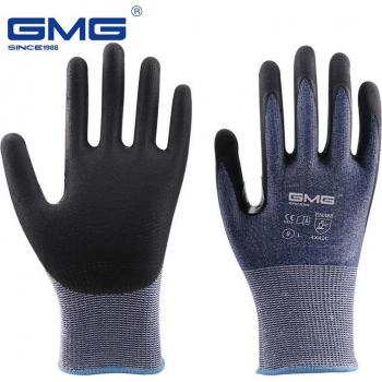 Gants de sécurité pour mécaniciens, 12 paires, anti-coupure niveau 5 GMG, bleus