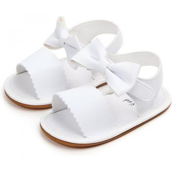Kleine Prinsessen Strik Sandalen voor Pasgeborenen tot 18 Maanden, Met Zachte Zool en PU Materialen
