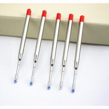 10 pcs Blue Black Ink Roller Ballpoint Pen Refills