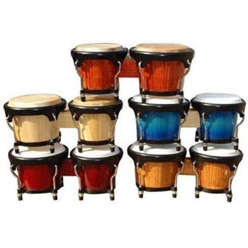 BONGO NATURALE EXTREME BG-070 IN LEGNO CON PELLE 4 TIRANTI