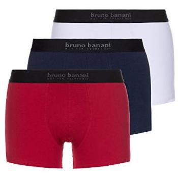 Bruno Banani Energy Cotton Boxershort 3er Pack – Herrenunterhose – 2XL – Blau/Mehrfarben