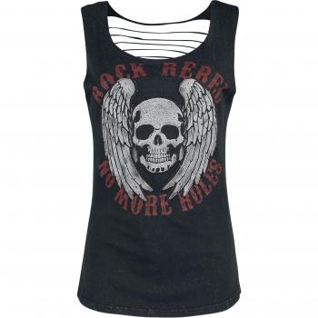 EMP Black Top with Cut-Out Design