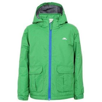 Trespass Flemington Clover 11/12 – Wasserdichte Kinderjacke mit verstellbarer Kapuze, warm gepolstert, für Jungen 2–12 Jahre, 11‑12