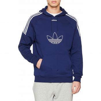 Sweat-Shirt à Capuche Adidas Flock Homme, Bleu Foncé, Taille M