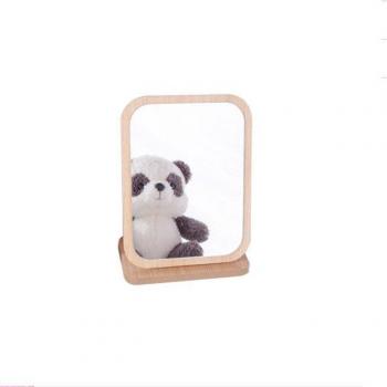 Miroir de table en bois pliable