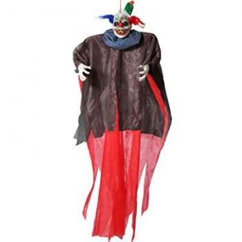 Skrämmande clown hängande prydnad 18 cm