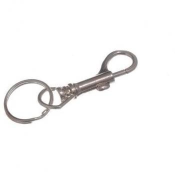 Jailors Key Ring Clip On Clasp Nickel Plated Steel
