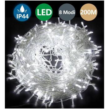 Illuminazione Natalizia SWANEW 200m 1000 LED Waterproof Bianco Freddo