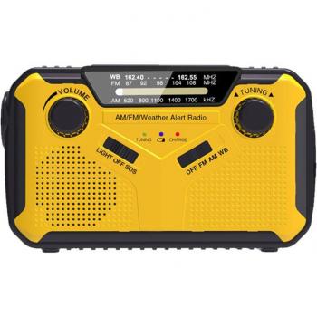 Cargador Solar 3000 mAh – Radio de Emergencia y Luz LED