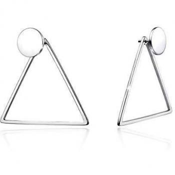 Geometric Starburst Studs in Sterling Silver