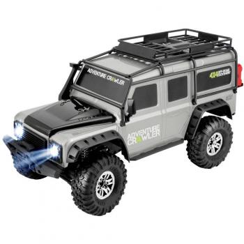 Reely Adventure Grigio Brushed 1:10 Crawler 4WD RT‑R 2,4 GHz (inclusi batteria, caricatore e telecomando)