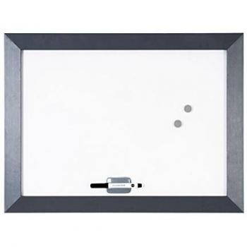 Bi-Office Pizarra blanca magnética 60x90 cm con imanes incluidos
