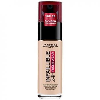 L'Oreal Paris Infallible 32H Fresh Wear Liquid Foundation, 15 Porcelain, 3pk