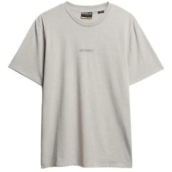 Superdry Micro Logo Vapor Grey Men’s T-Shirt, Large