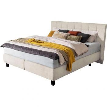 Alina Edera Boxspringbett – 198 x 212 cm, beige Chenille G