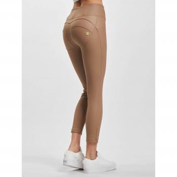 Pantaloni WR.UP® 7/8 Slim Fit Vita Alta Similpelle Raw Umber Donna Small