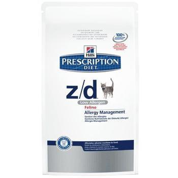 Hill's Z/D Dieta Prescritta Felina secco con proteine idrolizzate per intolleranze alimentari kg. 2