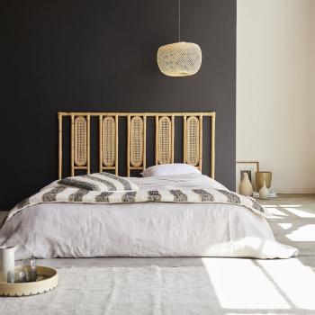 Cabecero de Rattan y Vigas Tikamoon 160 cm