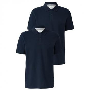 S.Oliver Poloshirt 2 Stück mit Logo-Stickerei
