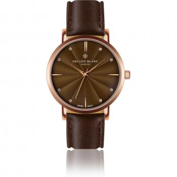 Philipp Blanc, Armbanduhr, Luzern, Braun, (36 mm)