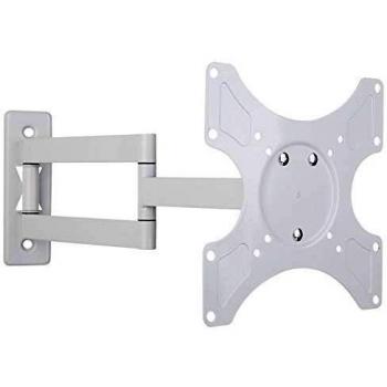 Techly 37-inch adjustable TV wall bracket, white