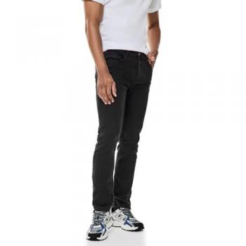 MetroStyle SlimFit Jeans STREET ONE – Herren, 32, schwarz, 5-Pocket‑Look