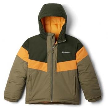Kids' Columbia Lightning Lift III Snow Jacket (Stone Green)