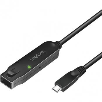 LogiLink USB 3.1 Type-C Amplifier Cable, 5m, Black