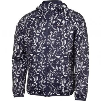 CK Dunkelblau-Weiß Herren-Golf Windbreaker, gemustert