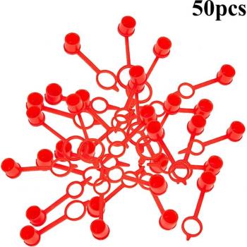 50Pcs Dust Caps for Hydraulic Grease Nipples M6 M8 M10