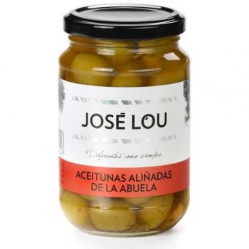 Kräuterpraline aus Oma’s Küche – Grüne Oliven mit Paprika & Knoblauch in würziger Essiglake