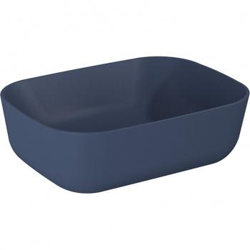 COSMIC Wunsch Auflagewaschbecken 45,5 cm, Keramik, mattblau