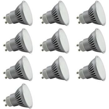 Pack 10 Leds GU10 6W 480lm 120°