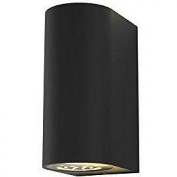 B.K.Licht Außenwandleuchte Volans GU10 IP44 schwarz 3000K 800Lm