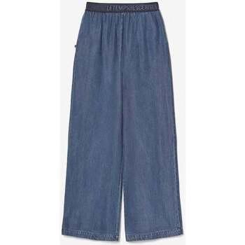 Taille haute pantalon fille blanc, tencell, marque JANEGI