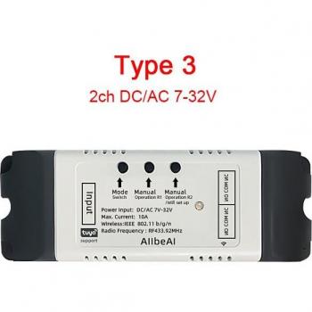 Módulo interruptor Tuya Life DC5V Wi-Fi 12V-32V, control remoto incluido