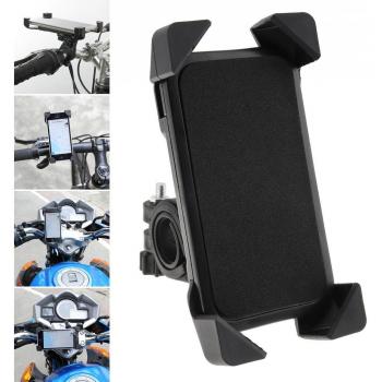 Black Universal Motorcycle Navigation Phone Bracket for 3.5-7 Inch Phones