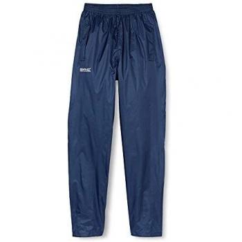 Regatta Women's Waterproof Pack It Outdoor Over Trouser, Blue, Large
